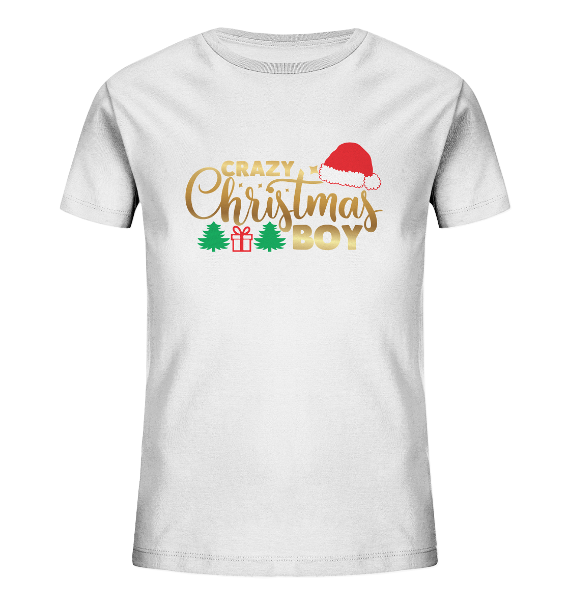 Crazy Christmas BOY - Kindershirt,  Organic Shirt