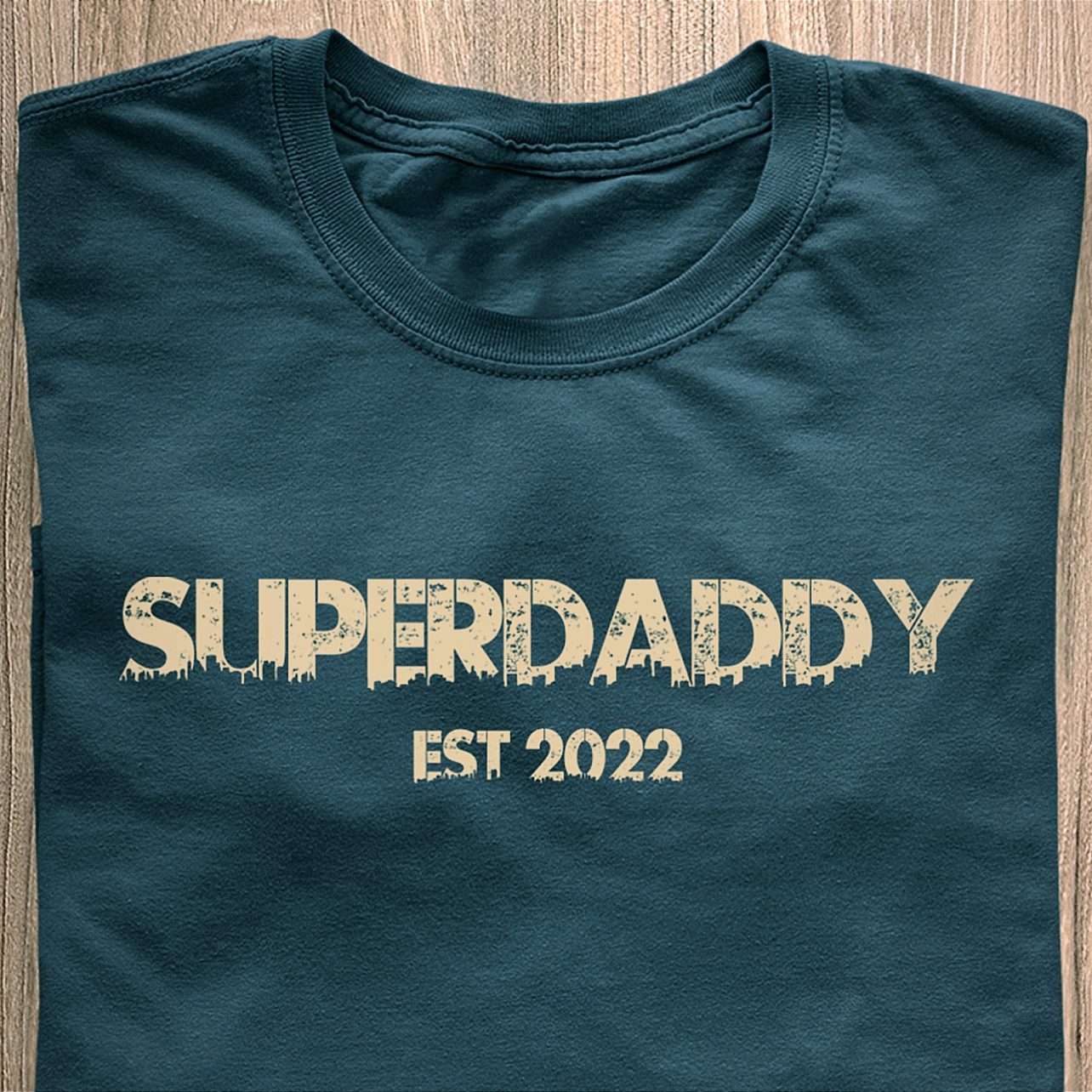 Superdaddy T-Shirt - Datum personalisierbar