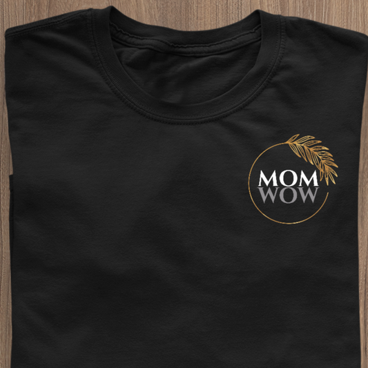 MOM WOW T-shirt schwarz